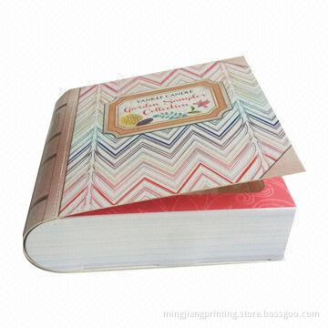 Book-shaped Candle Box, Various Colors and Sizes are Available